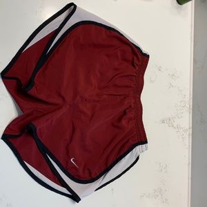 Maroon Nike shorts. Size XS